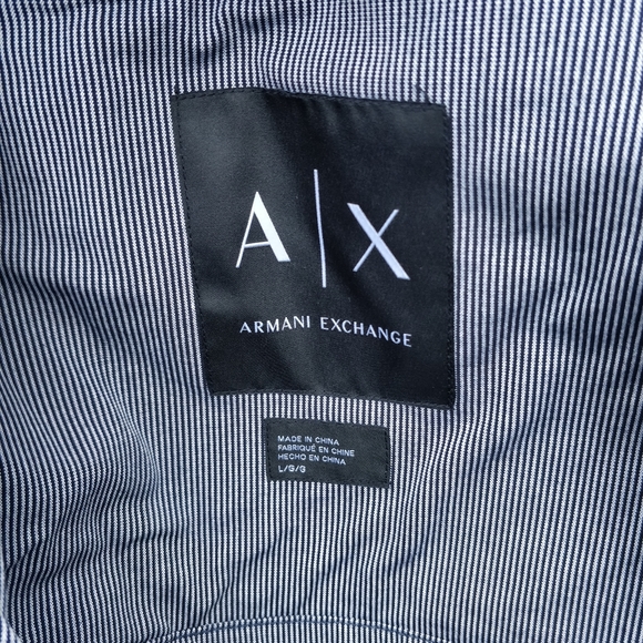 Pinstripe Armani Exchange Suit Jacket - Picture 7 of 8